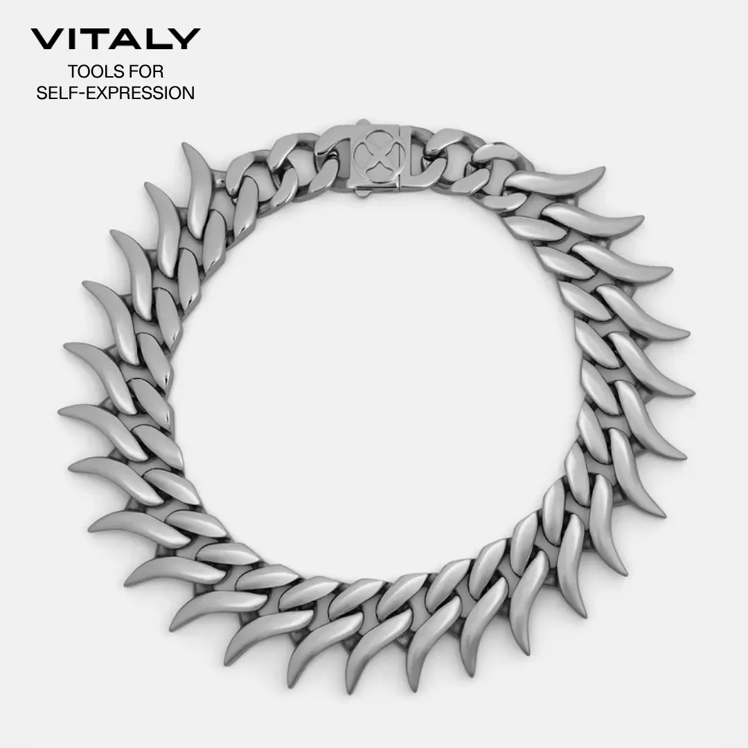 Parachor Stainless Steel Chain Built Necklace