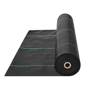 SummerWinsVEVOR 4FTx250FT Premium Heavy Duty Weed Barrier Landscape Fabric, 5OZ Woven Geotextile Fabric Under Gravel, High Permeability for Weed Blocker Weed Mat, Driveway Fabric, Weed Control Garden Clothdealsforyoudays