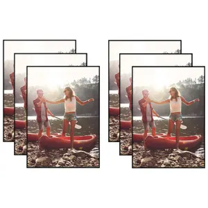 Picture Frame 6 Pack | Front Loading Display | Wall Decor | Protective Cover