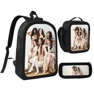 Katseye Pop Star Printed School Backpack Aesthetic Kpop Fan Art Casual Student Bag Durable Lightweight Daily School Pack Ideal Gift For Teen Girls tiktokshopspringglowup