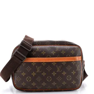Pre-owned Louis Vuitton material Messenger Bags Reporter Bag Monogram Canvas PM by Rebag