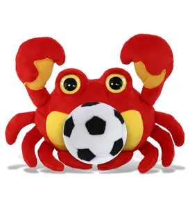 BIG EYE PLUSH - CRAB WITH SOCCER PLUSH