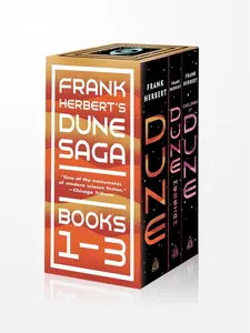 Frank Herbert's Dune Saga 3-Book Boxed Set: Dune, Dune Messiah, and Children of Dune - Paperback Book Series, Three Books