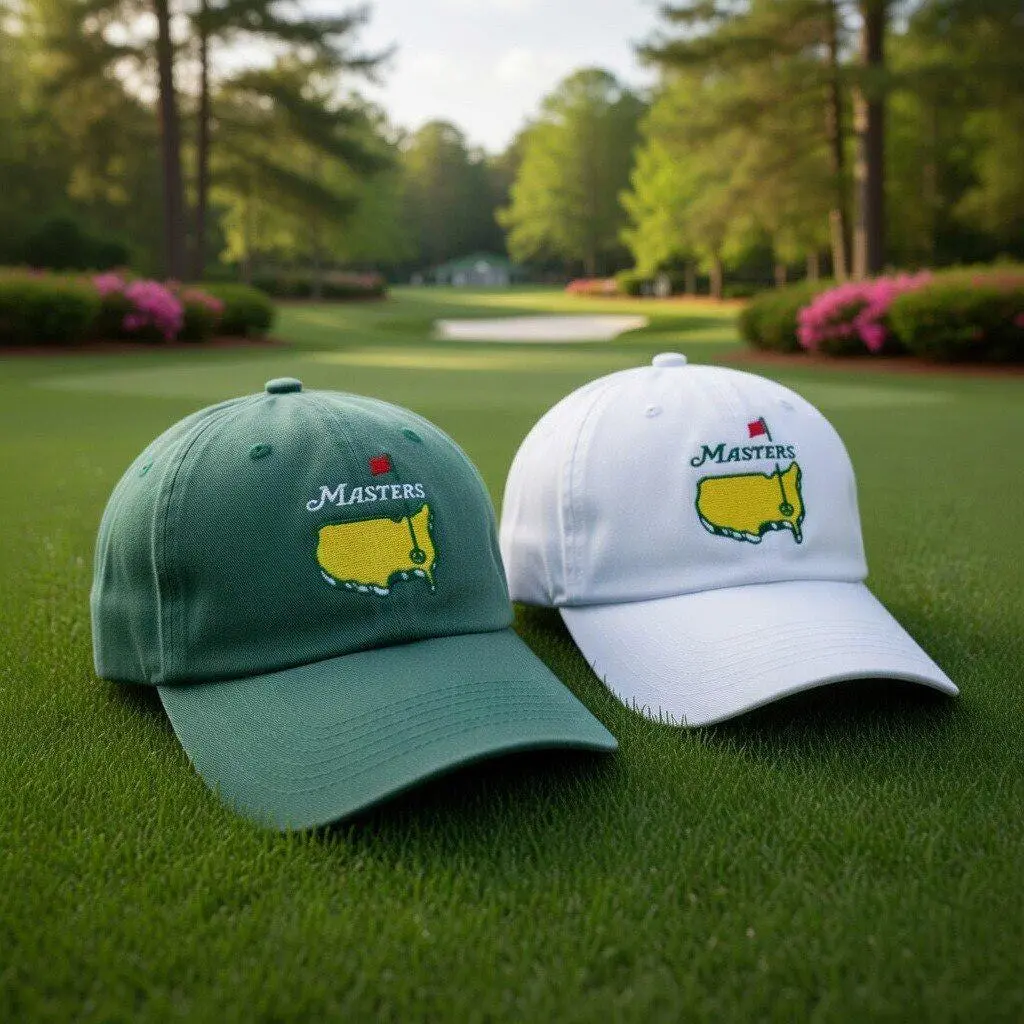 Masters Golf Hat Embroidered Dad Cap, Augusta Style Golf Cap, Vintage Golf Hat, Golf Lover Gift, Adjustable Cotton Baseball Cap