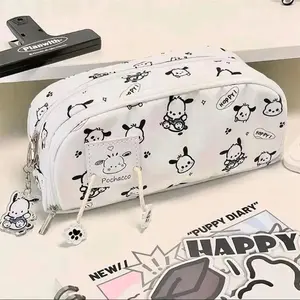Pochac Puppy Large Capacity Pencil Case| Multi Layer Pen Bag| Cartoon Stationary Gift