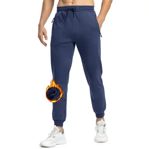 GOPUNE Men's Fleece Jogger Pants Winter Thicken Sweatpants Warm Track Pants with Pockets
