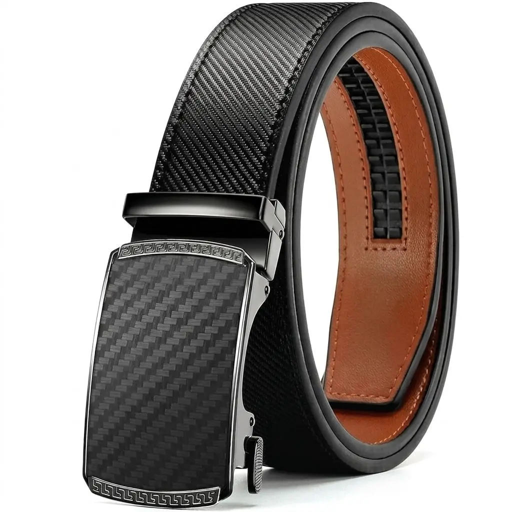 Mens Belt Leather Ratchet Belt - Customizable Fit, Effortless Style (35mm) Durable Belts Belts Men