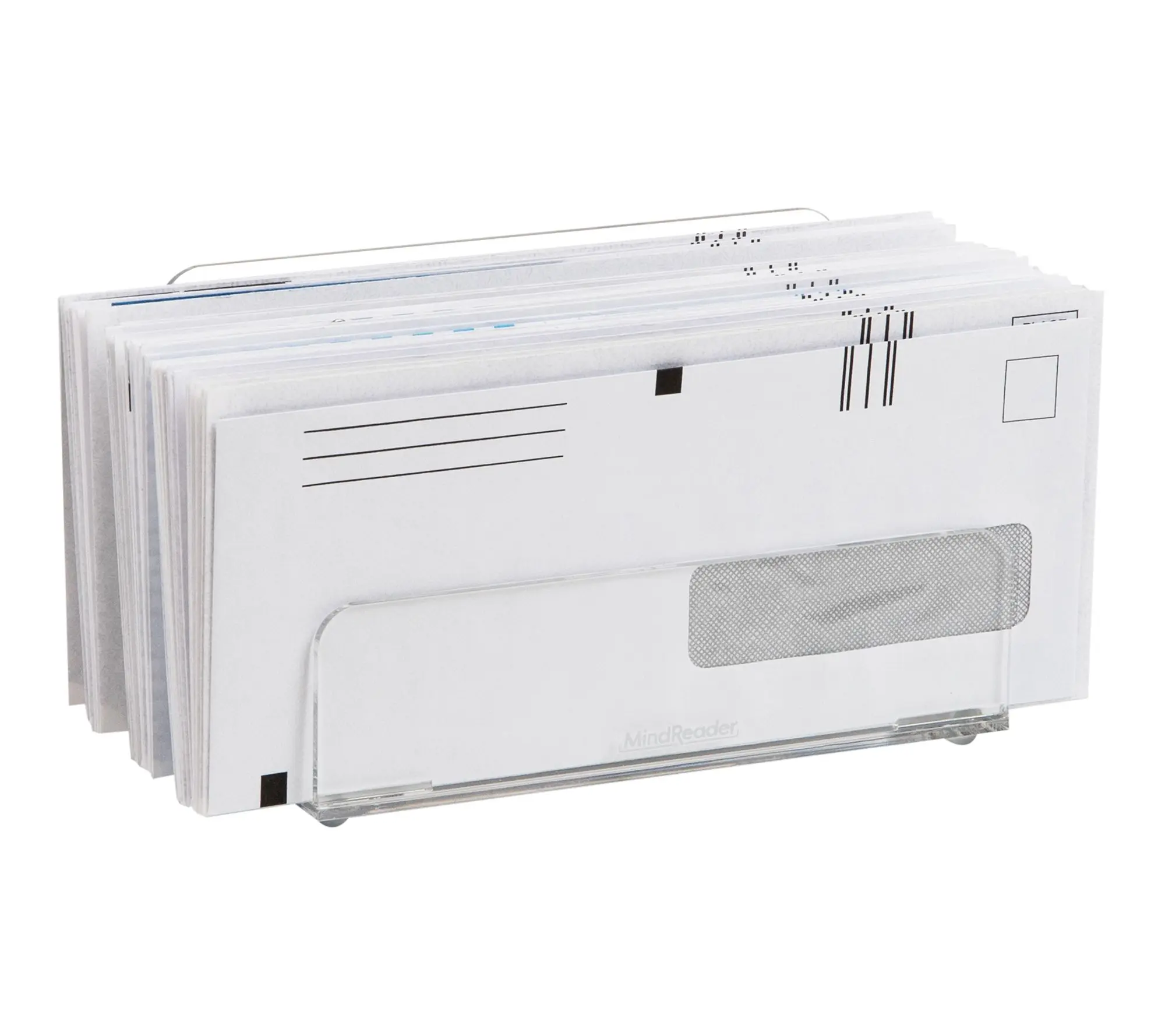 Mind Reader 3-Tier Mail Sorter Mail Organizer,Clear Mind Reader 3-Tier Mail Sorter Mail Organizer,Clear