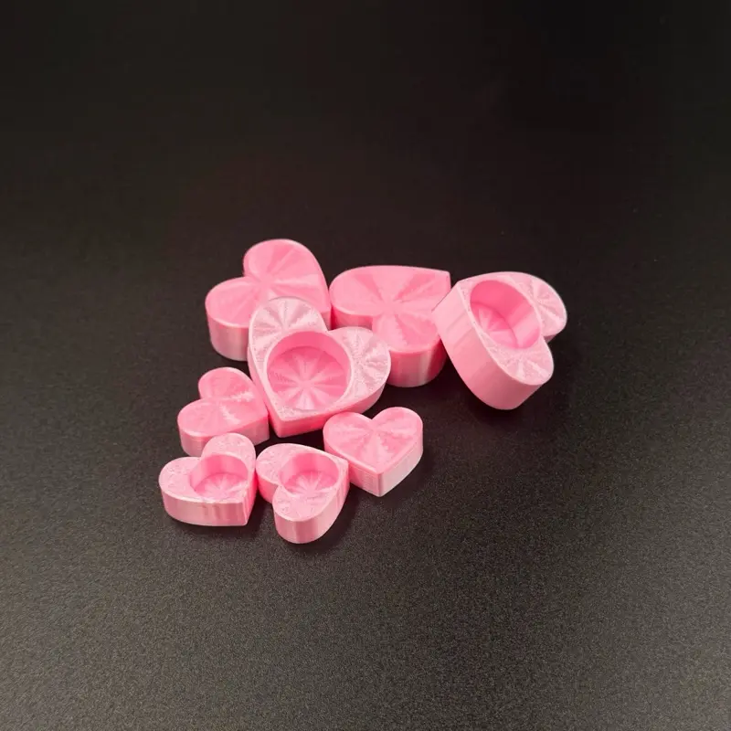 3ml Heart shaped Vial Caps