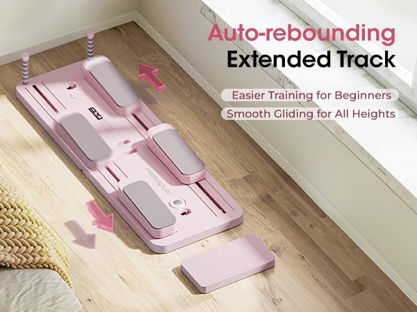 FEIERDUN Pilates Board,Multi-functional Ab Exercise Board,Abs Workout Equipment & Core Strength Training,Foldable Home Pilates Reformer,300LBS Weight Capacity with Timer,Knee Pad and Resistance Band #SpringStatements