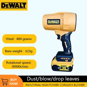 DEWALT 20V Cordless Blower 30000RPM Air Blower CordlessTurbo Fan Handheld Violent Fan Dryer 20V Rechargeable DustBlowing Tool for Home Cleaning & Outdoor construction