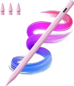 Stylus for iPad with Anti-Mistouch & Tilt-Sensing Fast Charging in 13 Minutes Compatible with iPad 6/7/8/9/10 Pro 12.9 11 Air 3/4/5 Mini 5/6 White Computer Tablet Smartphone