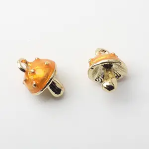 Alloy mini mushroom pine cone pendant accessories diy jewelry earring accessories