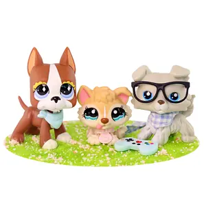 Great Dane Figurine Toy with Acessories - Collectible Dog Figure, Mini Pet Playset Accessory, Mini Game Console Topper, Cute Animal Gift for Kids Ages 3+