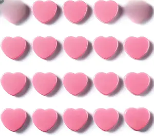 20PCS Strong Fridge Magnets - Heavy Duty Small Magnets for Whiteboard, Craft & Lockers | Cute Decorative Kitchen Office Classroom Magnet | Mini Heart Pink Refrigerator Magnets for Home School