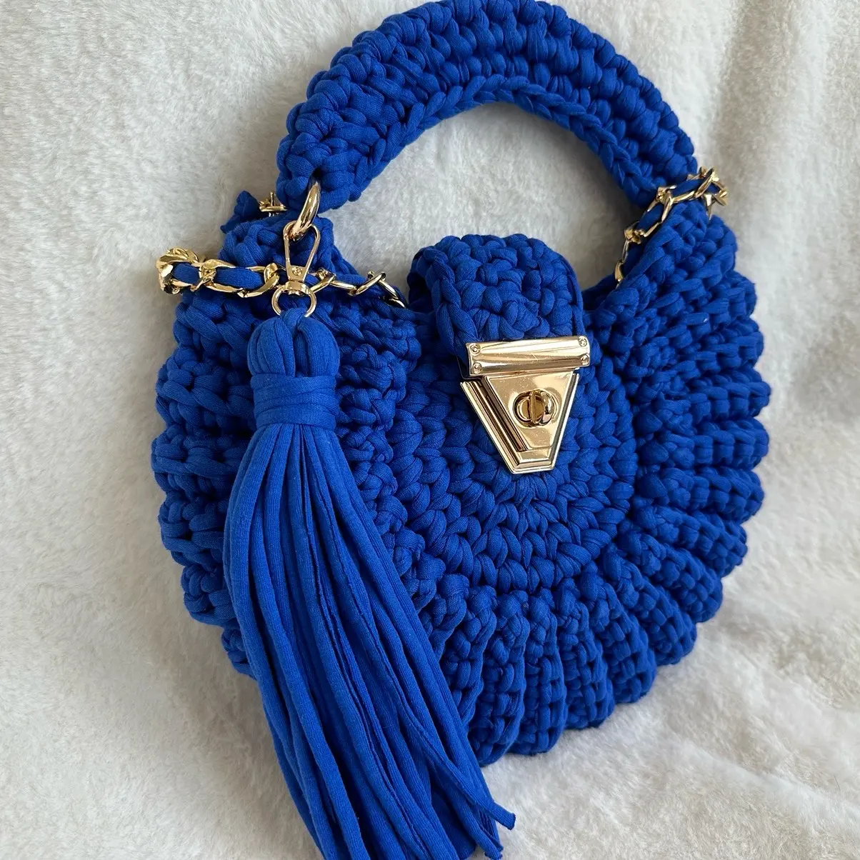 Royal Blue Round Purse