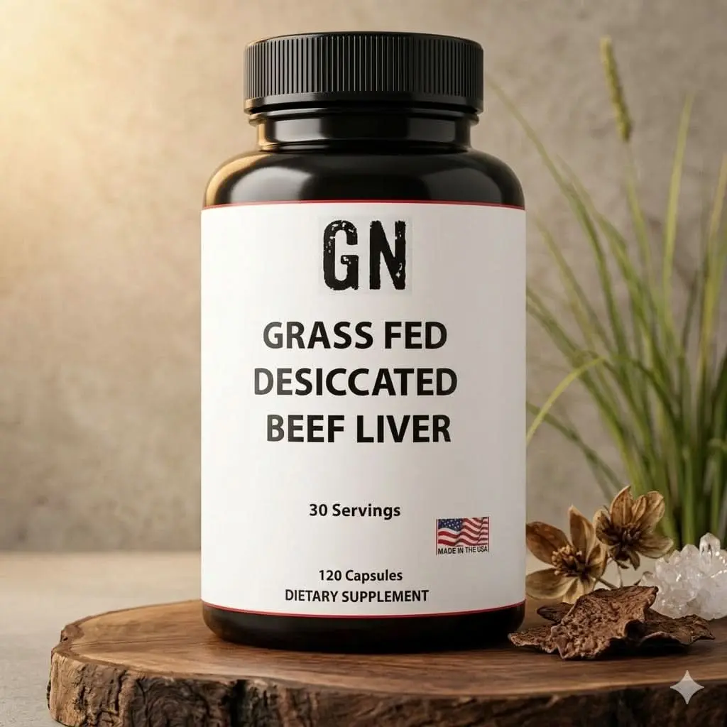 GRASS FED DESICCATED BEEF LIVER Capsules – 99.5% Purity | GetGN