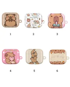 Capybara Super Cute AirPods Case, AirPods Case For all Airpods Gen 1 2 3 4 & Pro 1, 2, 3 Aesthetic AirPods Case Cover Protective,The Perfect gift