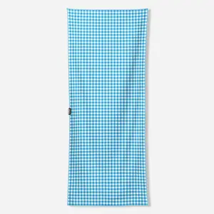 Gingham Sky Blue, Multifunctional Recycled Travel Towel, Travel Towels