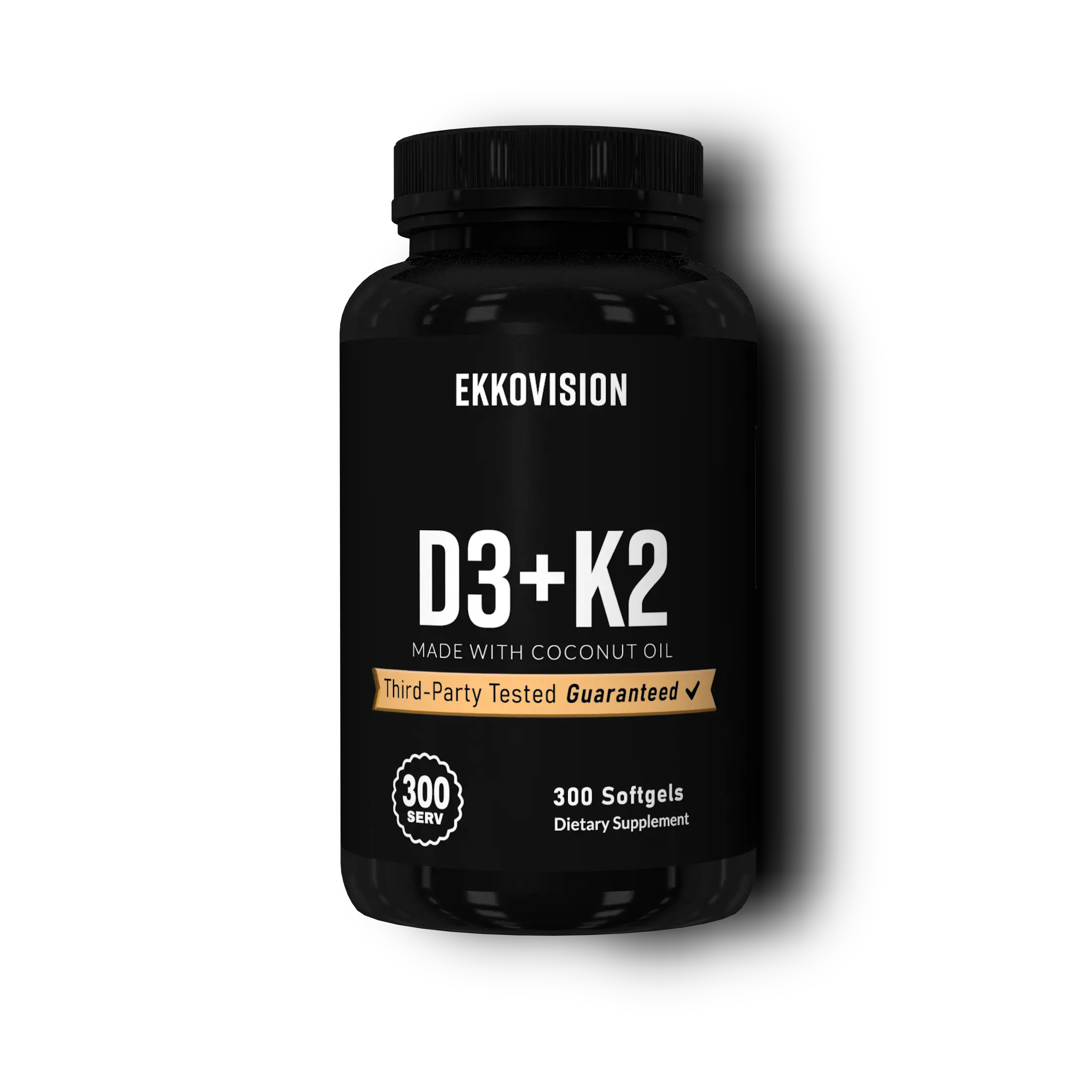 EKKO D3 + K2 | Vitamin Support | 3rd Party Tested
