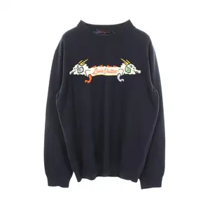 Pre-owned Louis Vuitton Cashmere Small Leather Goods Nigo Intarsia Jacquard Dragon Graphic Knitwear
