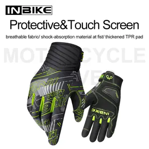 INBIKEmotorcycle gloves Mens Road Motorbike Gloves Wear-Resistant