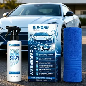 ceramic Coating Spray Car Paint Protection Hydrophobic Water Beading High Gloss Shine Scratch Resistant UV Defense Quick Sealant DIY Detailing Streak Free All Surface Formulc
