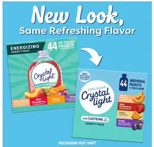 Crystal Light Energizing Variety Pack, 44 ct On-the-Go Packets