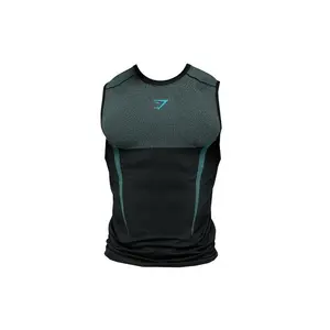 Gymshark Onyx 5.0 Muscle Fit Tank Black/Brand Blue (men) by StockX