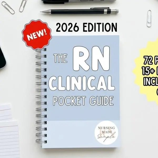 [New 2026] RN Clinical Pocket Guide, Nursing School Clinical Pocket Guide, Nursing Clinical Reference Guide, Nursing Clinical Guide