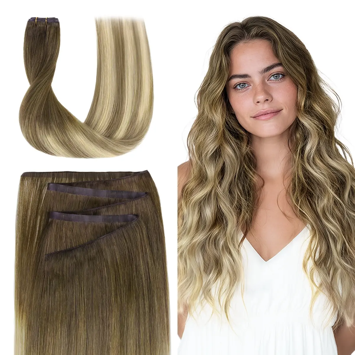 #3/8/613 Bleach Blonde Balayage