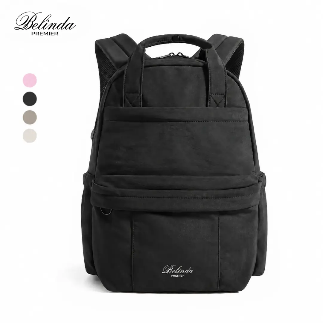 BELINDA 15.8L Casual College Backpack, Laptop Backpack School Bag Fits 14.3" Laptop & 40 oz Water Bottle,Lightweight Waterproof Backpack