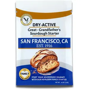 100 Year Old San Francisco Sourdough Starter | Our Great Grandfather's Starter from 1916 | Easy to follow instructions | Includes detailed instructions and recipe |