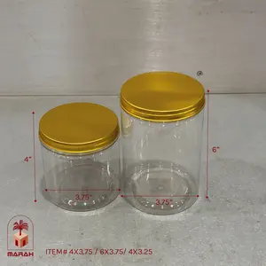 Plastic Cookie Jars with Lids 100 pieces/case