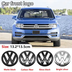 Car 3D Logo Decal Sticker, Front Rear Engine Hood Trunk Emblem, Metal Texture Badge, Body Exterior Upgrade Accessories for Volkswagen Golf 6