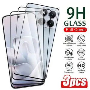3 Pcs 9h Tempered Glass Screen Protector for Moto Edge 70 60 50 40, Full Cover Anti-Scratch, Fingerprint Resistant, Touch Sensitive