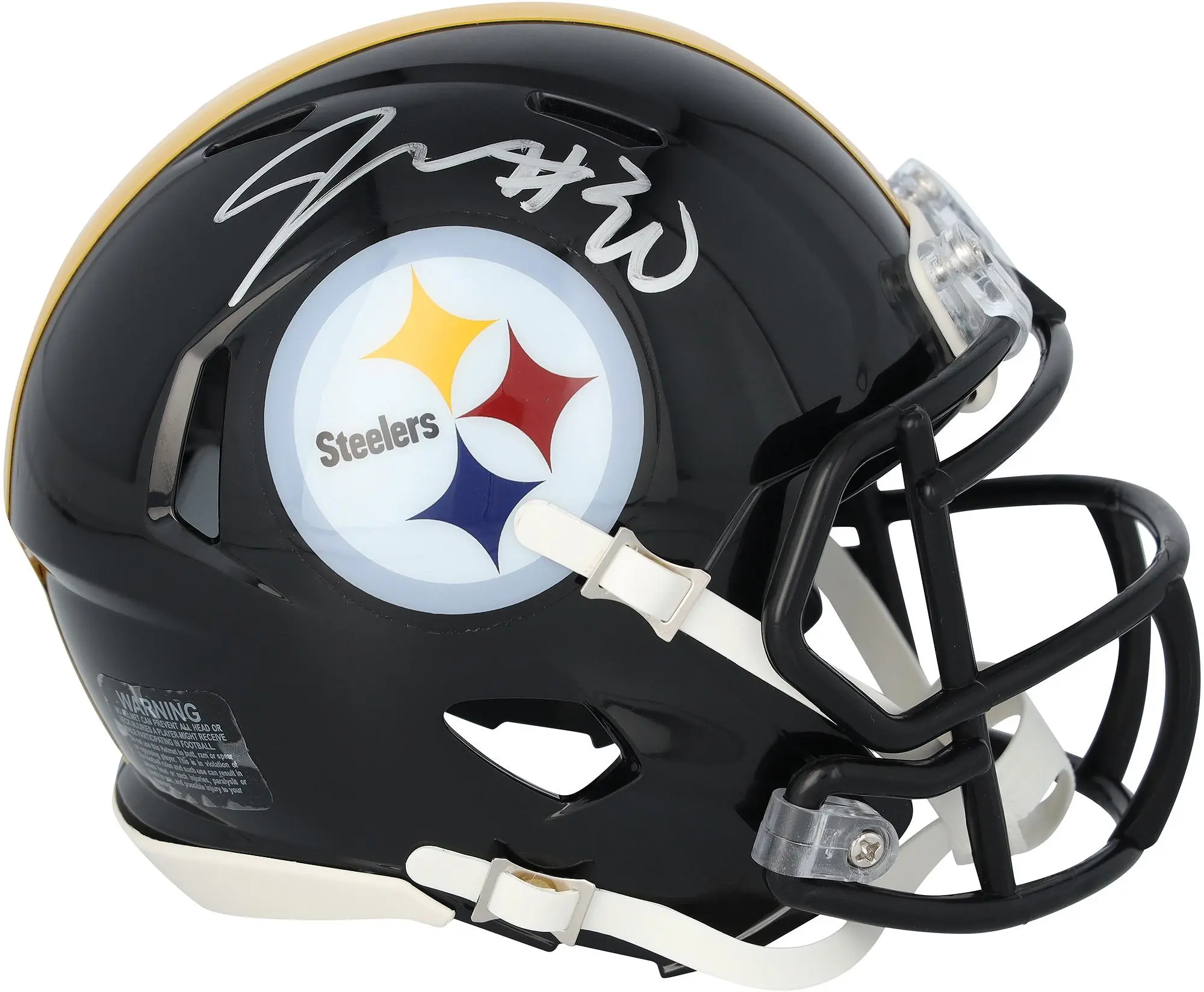 Jaylen Warren Pittsburgh Steelers Autographed Riddell Speed Mini Helmet - Fanatics Authentic Certified
