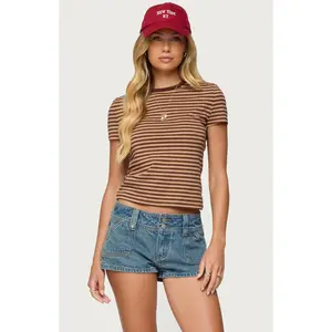 Edikted Women's Nessie Striped T-Shirt