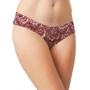 Venetian Marble No Show Laser Cut Thong