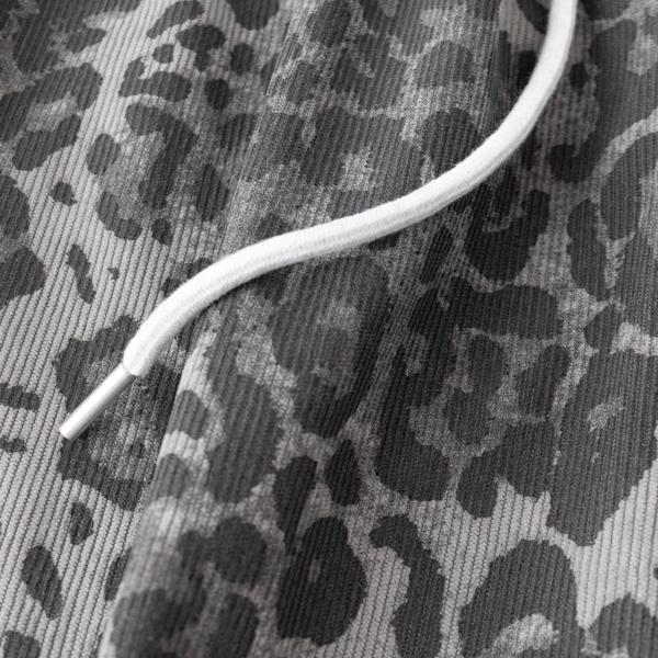 Men's Soft Brown Leopard Print Wide Leg Pants, Casual Drawstring Baggy Trousers, Perfect for Street, Skate, Daily & Streetwear