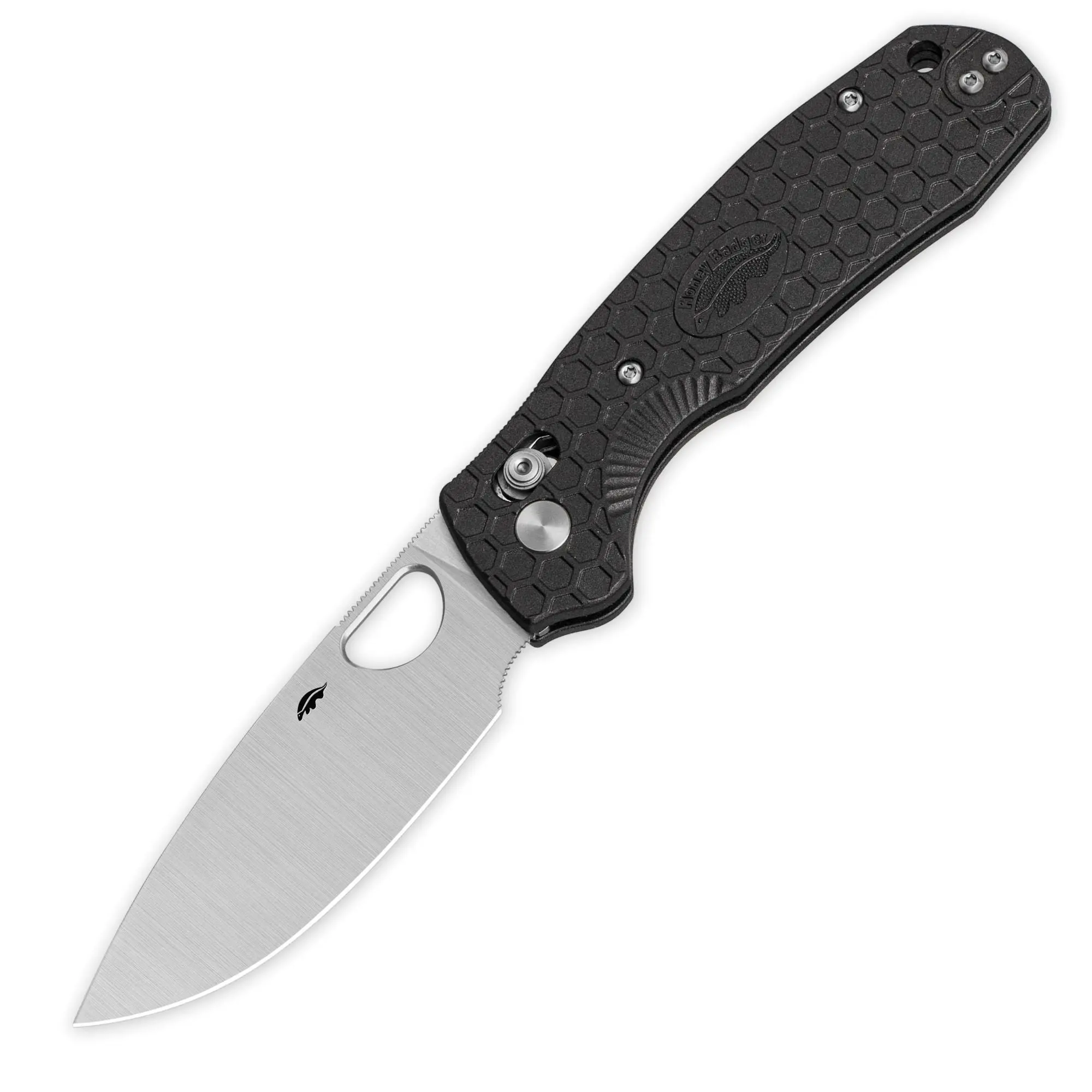 Large Drop Point Crossbolt Knife - FRN Handles - 8Cr13MoV Steel