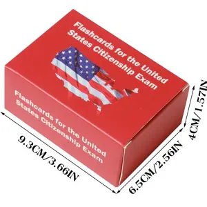 Tarjetas Flash Ciudadania 2024 de Las 100 Preguntas Inglés y Español - Estudiar para la Naturalización