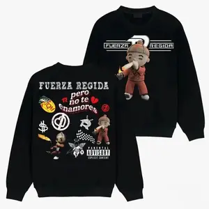 Vintage Fuerza Regida All Top Song Album# 174 Graphic T-Shirt Sweatshirt Hoodie, Tatino Streetwear Fashion, Regional Mexicano Shirt, Fuerza Regida Merch, Menswear Top Y2K Mexico, Pepper Comfort Colors