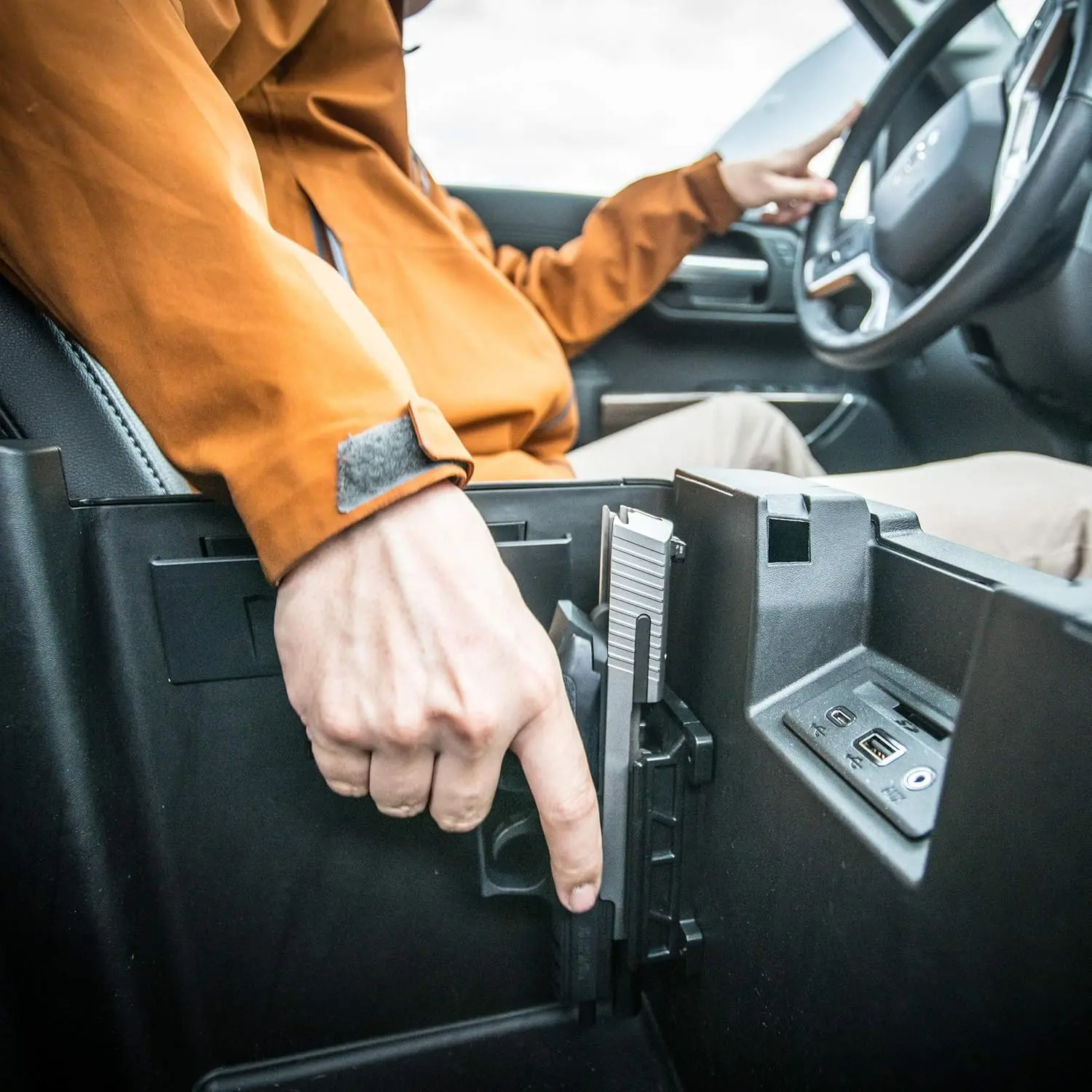 Quickdraw Gun Magnet Mount Holster for Vehicle and Home - Magnetic Handgun Mount, Designed for Self Defense, Gun Holder Accessories for Handgun, Pistol, Truck, Car, Wall, Safe.