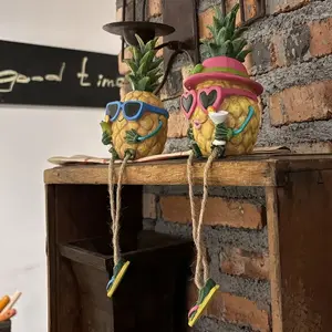 1pc Lovely American Country Field Idyllic Style Hanging Couple Pineapple