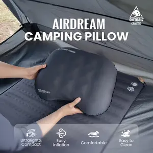 OneTigris Airdream inflatable Camping Pillow, Ultralight Compact Blow Up Pillow for Hiking, Backpacking,Hiking Gear,Travel & Outdoor Sleep Essentials