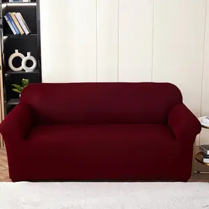 Sofa Cover, 1 Count Plain Comfortable Couch Cover for Living Room, Home Decor Supplies for Living Room Bedroom Supplies, Soft Bedroom Furniture Protector