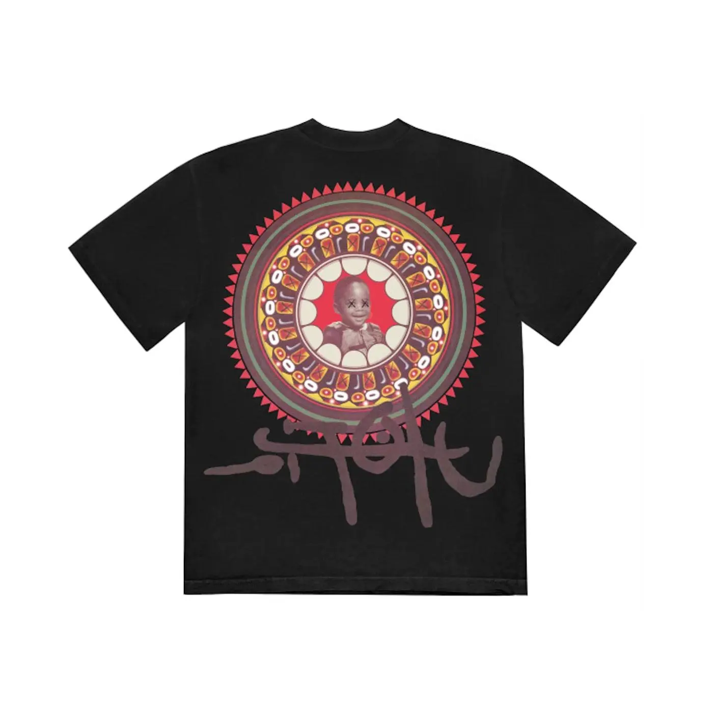 Travis Scott x KAWS Utopia II Tee Black