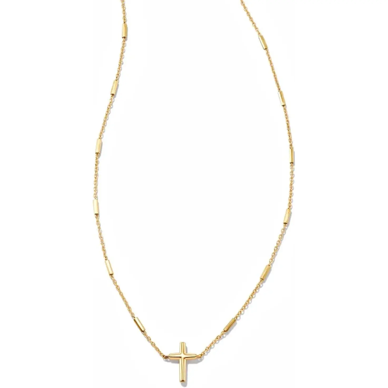 Kendra Scott Delicate Cross Pendant Necklace, 14 Gold