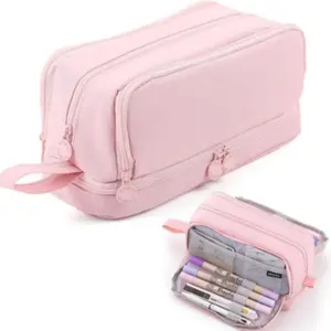 Cute Cartoon Hello Kitty Stationery Pencil Case, Large Capacity Storage Bag, Desktop Pen Box, Multifunctional Organizer for School Use